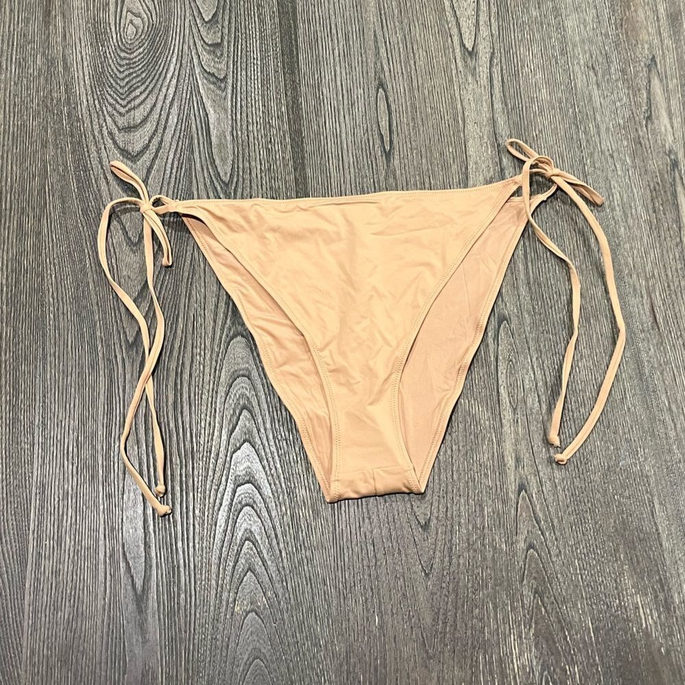 NWT Skims Recycled Swim Low Rise Tie Bikini Bottom Low Rise Side Ties Orche 4X